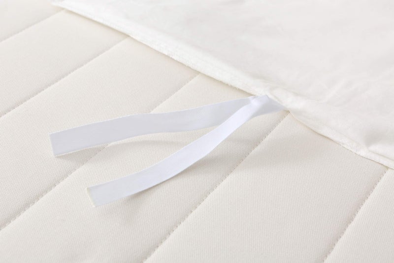 F.Y.Dreams Weighted Blanket Duvet Cover 60x80 inches with 8 Ties,Zipper on Long Side/100% Cotton, Off-White/Just Duvet Cover - Image 5